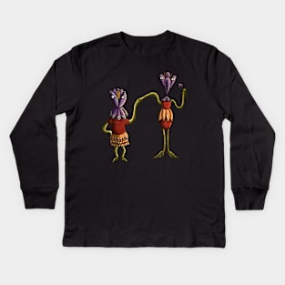 The Crocus Sisters Kids Long Sleeve T-Shirt